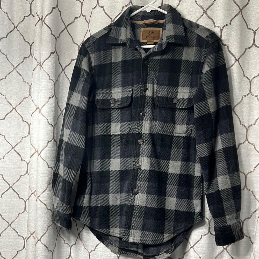 Outdoor Life Flannel Shirt Men’s S blk/gray heavyweight